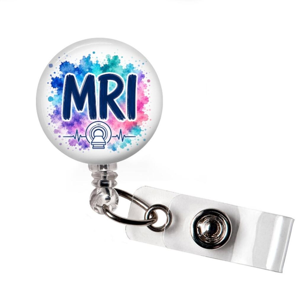 MRI Badge Reel MRI Technologist Magnetic Resonance Imaging Radiology Gift